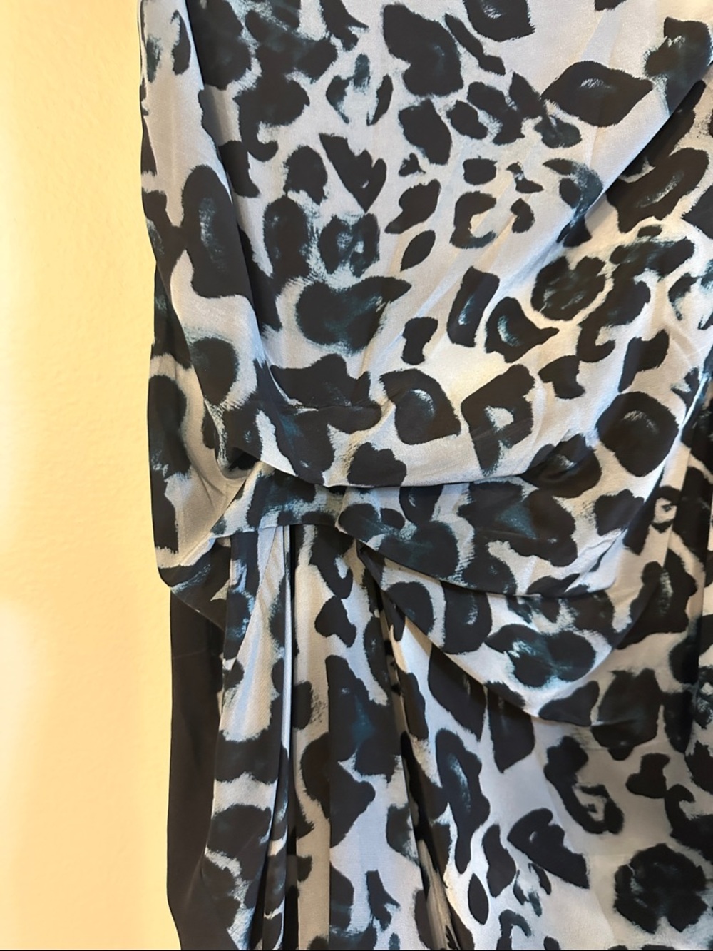 AllSaints Black & Gray Animal Print Dress - Picture 10 of 11